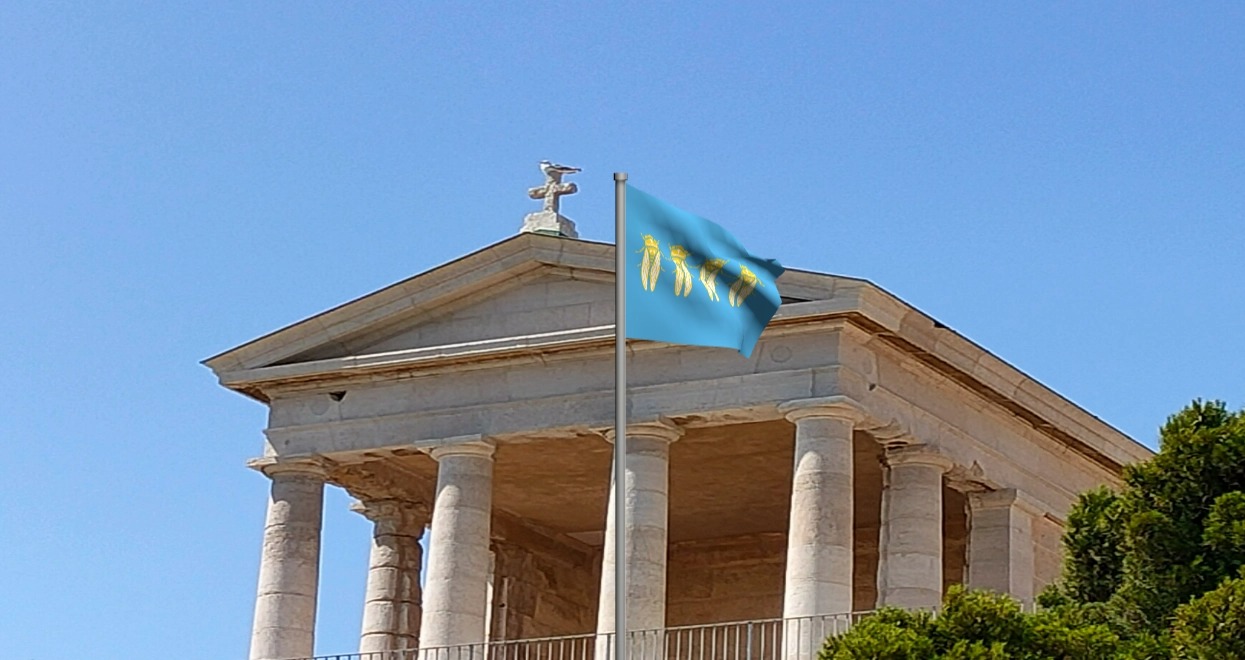 chapelle avec le drapeau de la republique 